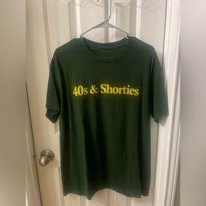 40s & shorties short sleeve green and yellow t-shirt